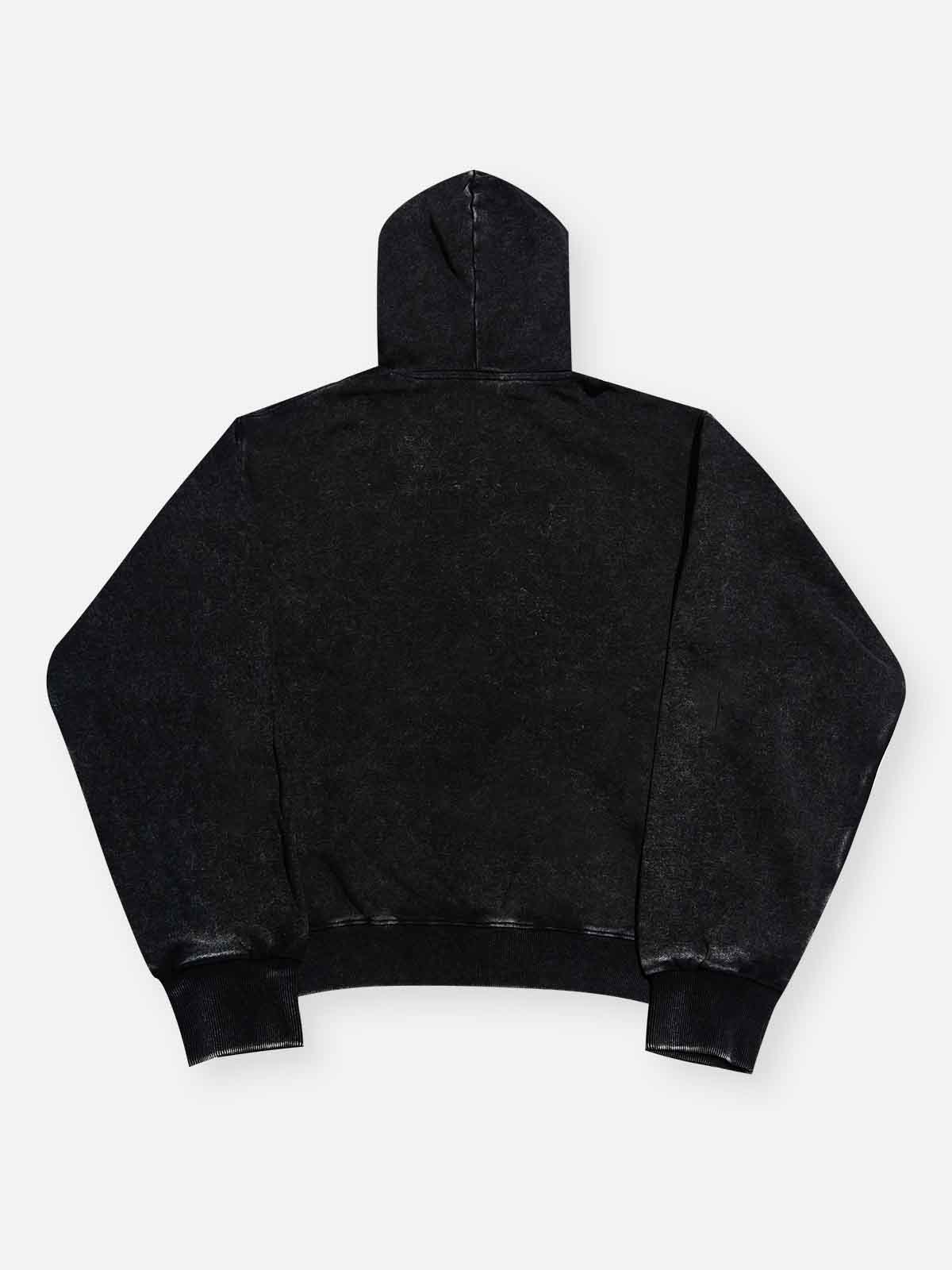 Money Bite Siyah Unisex Kapüşonlu Sweatshirt
