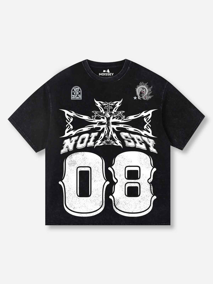 08 Alev Haç Unisex Tişört