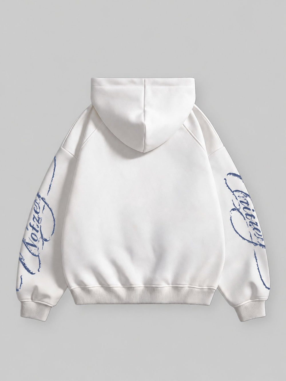 Blue Monochrome Cross Lips Beyaz Unisex Fermuarlı Sweatshirt