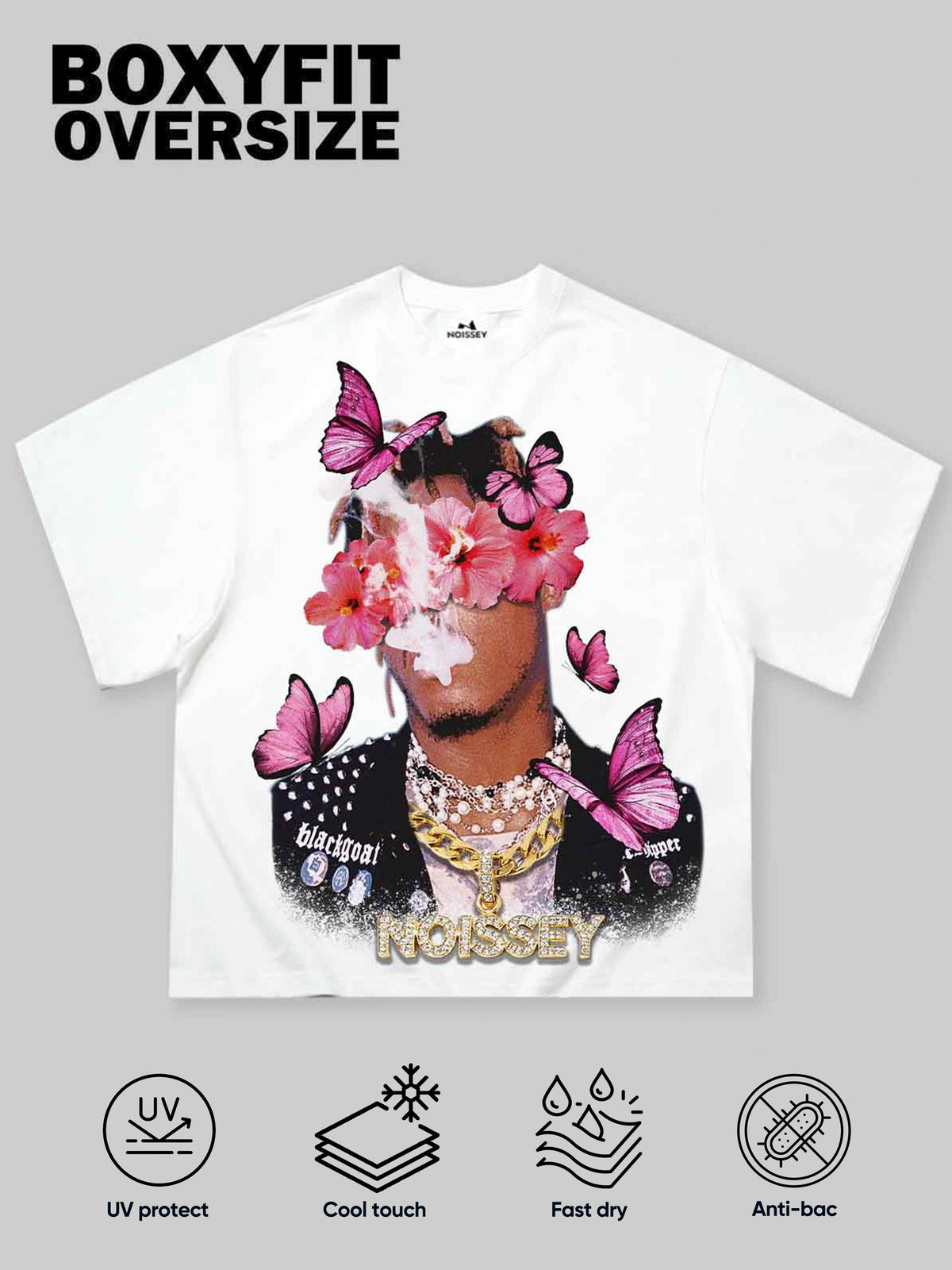 Çiçekli Kelebek Çocuk Unisex Tişört