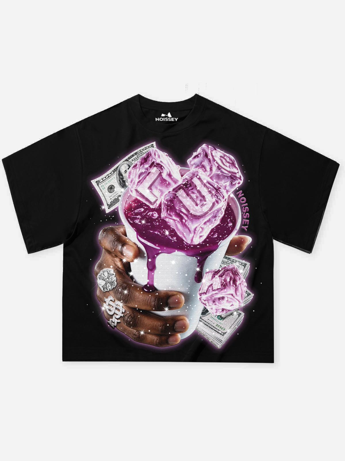 Frozen Cash Siyah Unisex Tişört