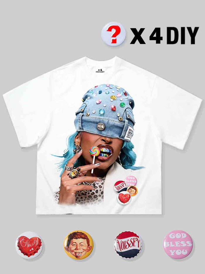 Lollipop Icon Beyaz Unisex Tişört