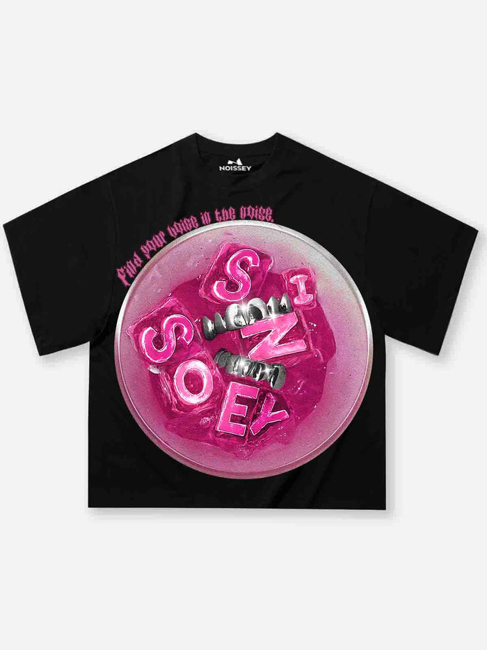 Pembe Buzlu İçecek Unisex Tişört