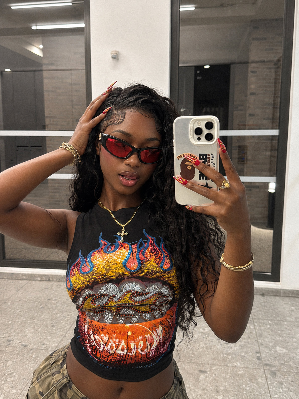 Flame Grillz Siyah Unisex Atlet