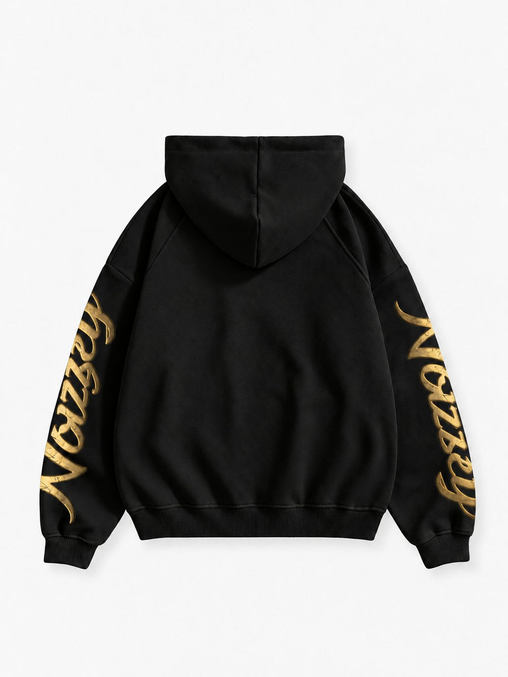 Altın Dudak Siyah Unisex Fermuarlı Sweatshirt
