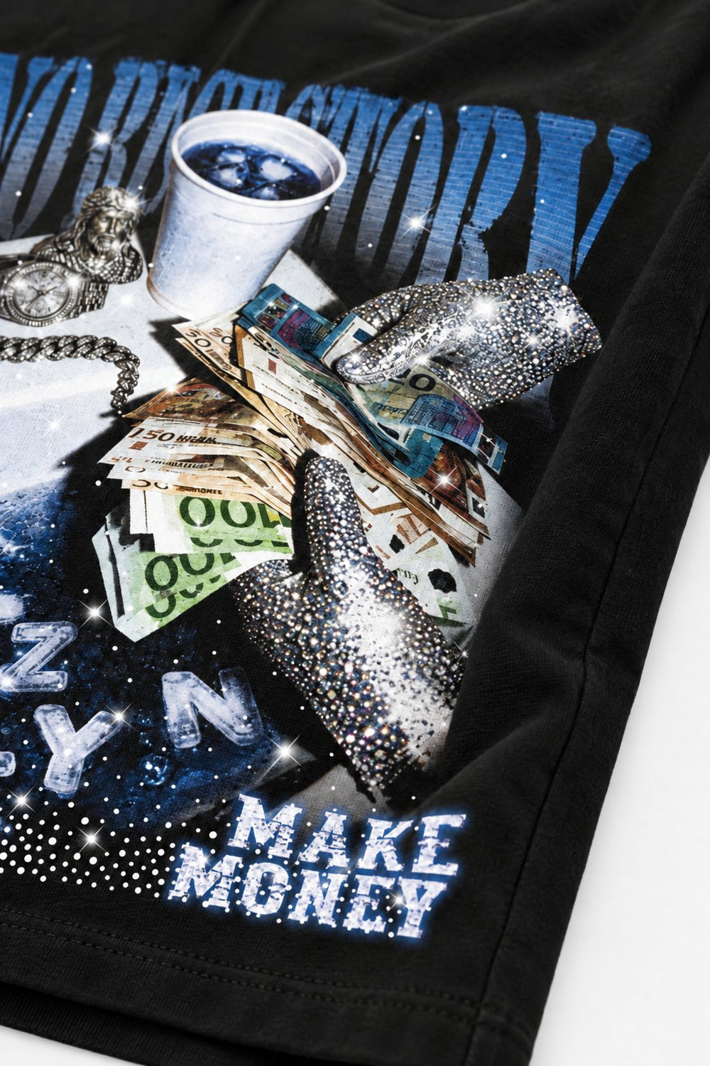 Make Money Eldiven Siyah Unisex Tişört