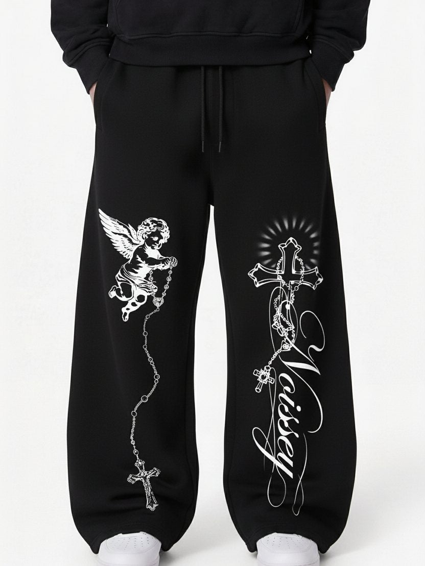 Melek ve Haç Unisex Pantolon