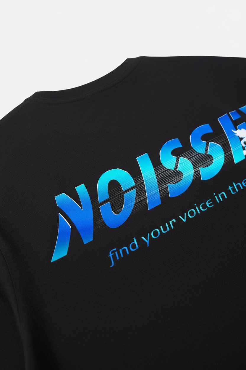 Ses İçinde Noise Siyah Unisex Tişört