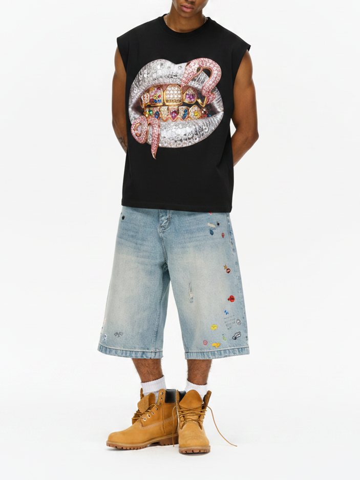 Pink Snake Lips Siyah Unisex Atlet