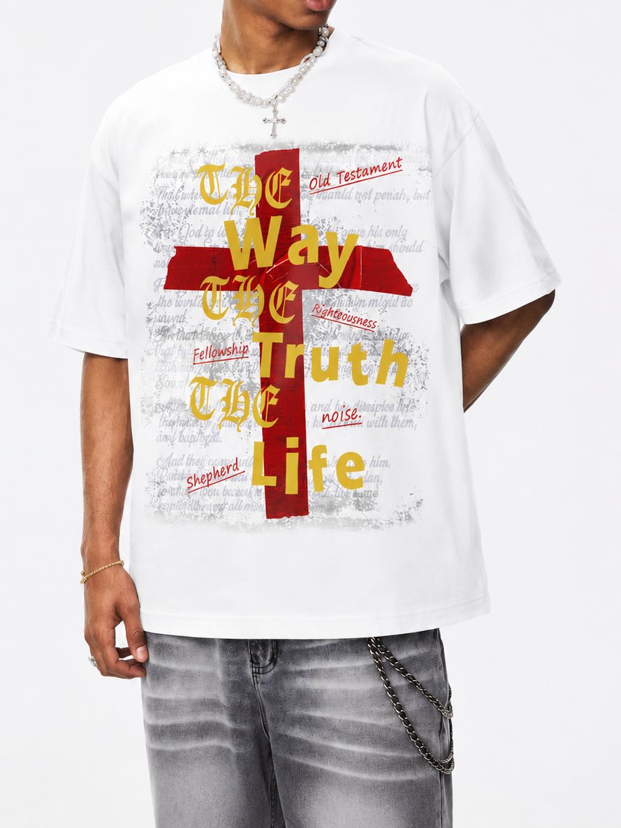 The Way, The Truth, The Life Beyaz Unisex Tişört