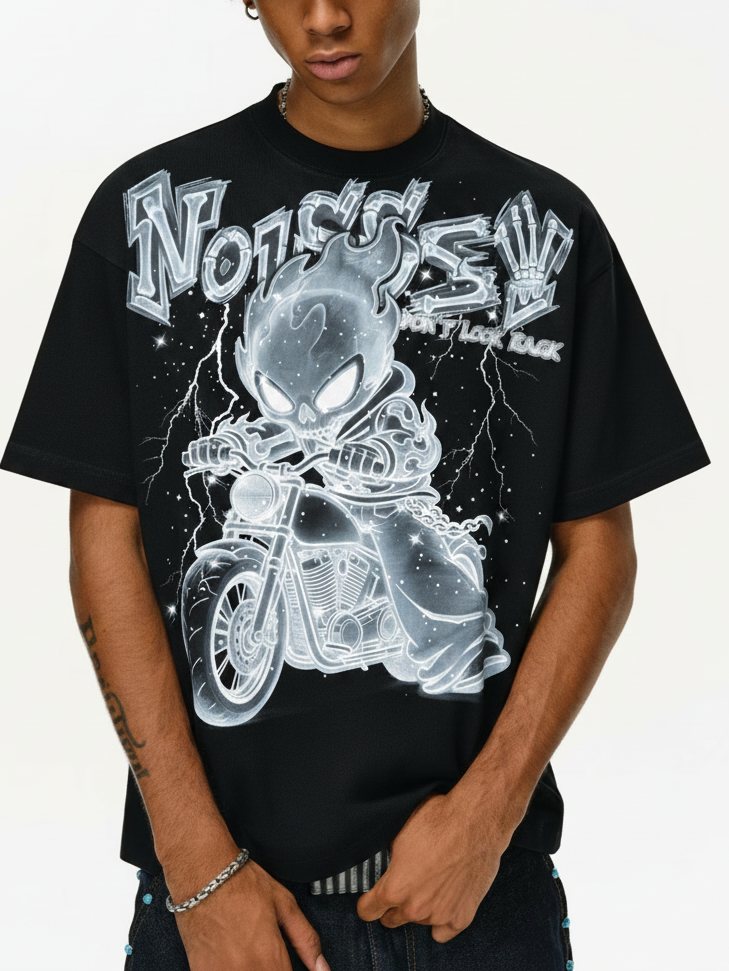 X-Ray Phantom Rider Siyah Unisex Tişört