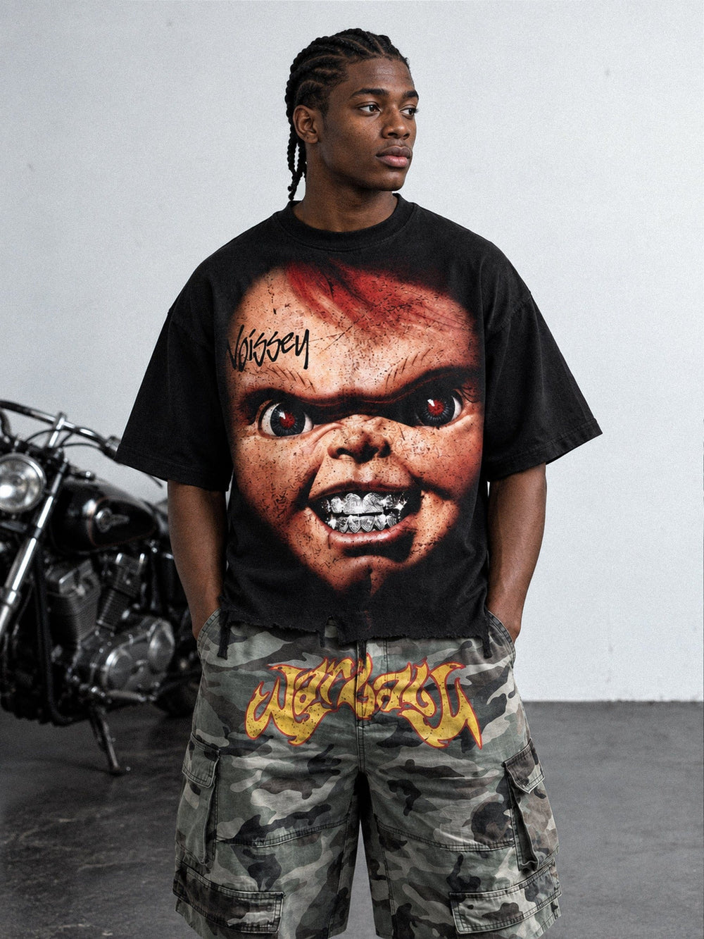 Vintage Chucky Siyah Unisex Tişört