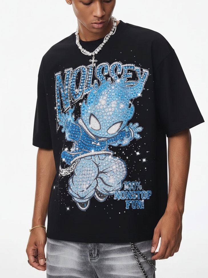 Blue Ignite Siyah Unisex Tişört