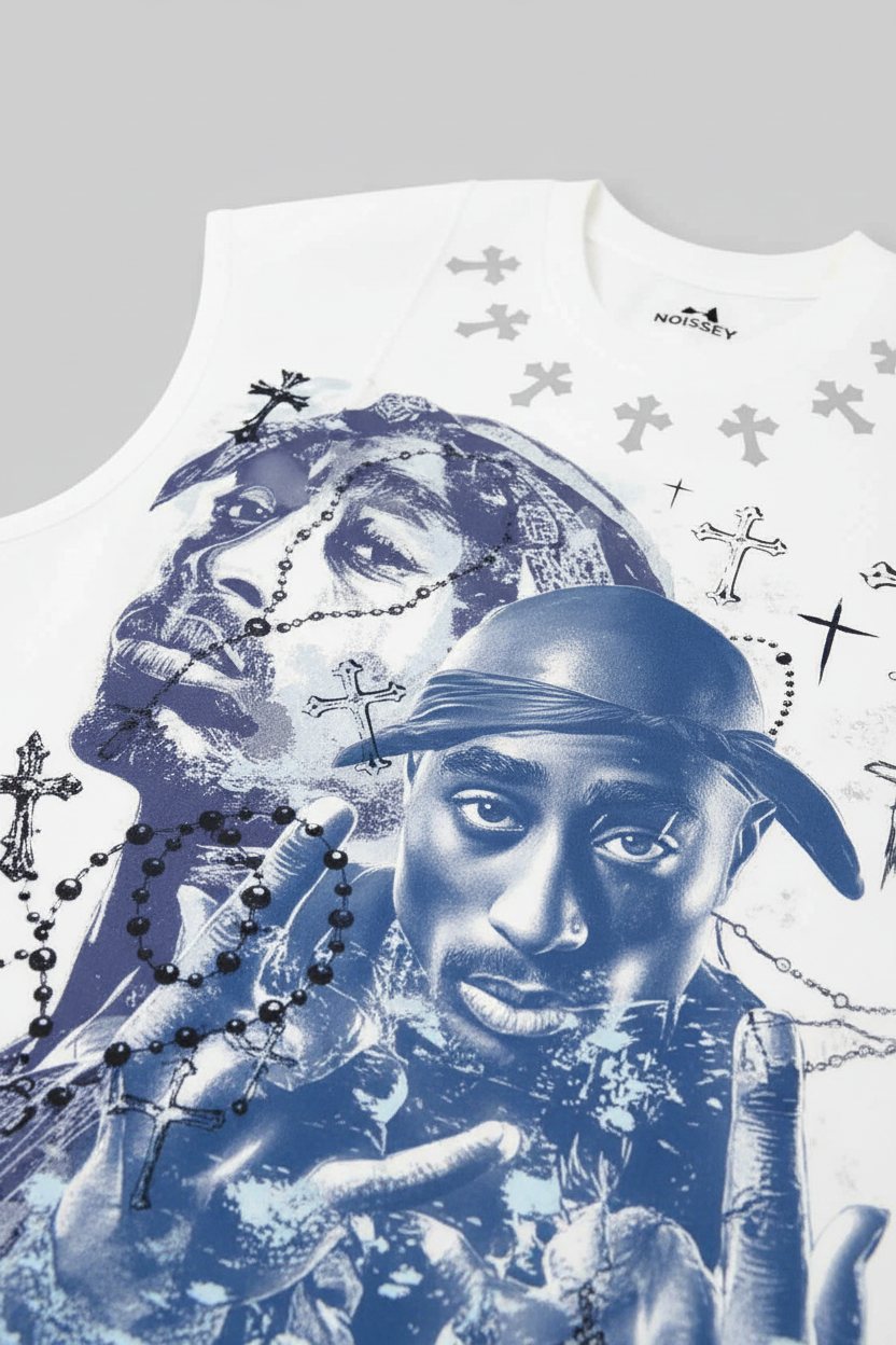 2Pac Çift Portre Unisex Atlet