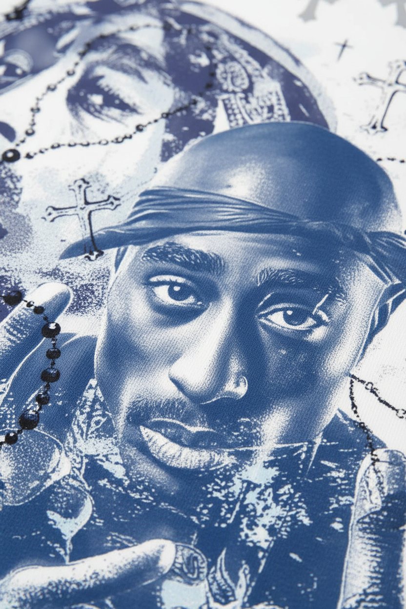 2Pac Çift Portre Unisex Atlet