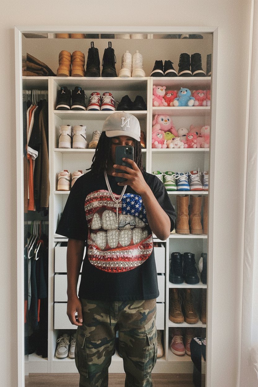 National Flag Grillz Unisex Tişört