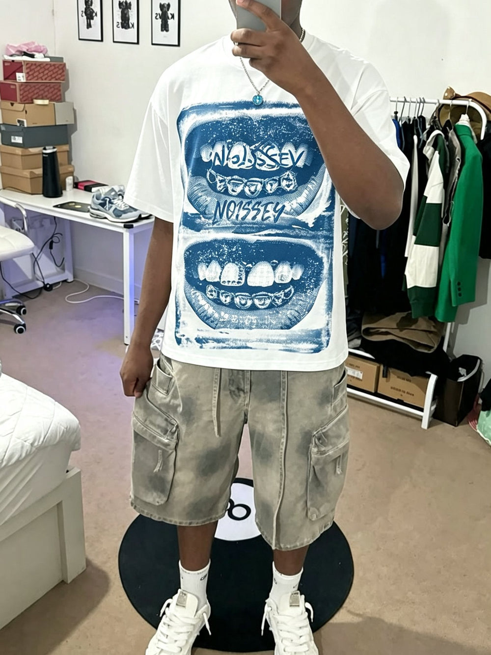 Mavi Ekran Grillz Unisex Tişört