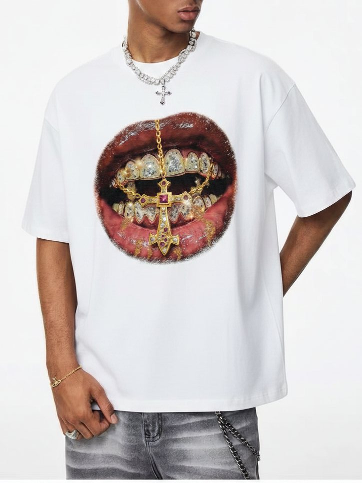 Golden Cross Grills Beyaz Unisex Tişört
