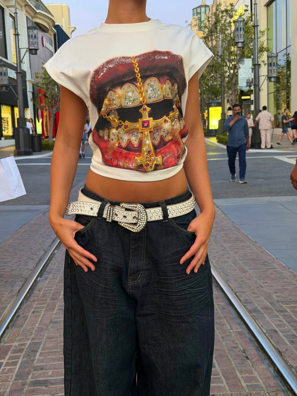Golden Cross Grills Beyaz Unisex Tişört